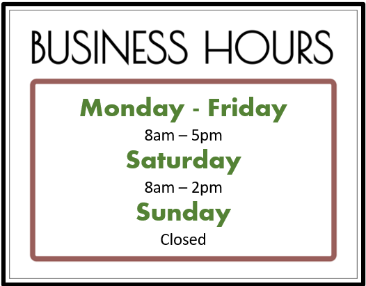 flanders auto and tire hours